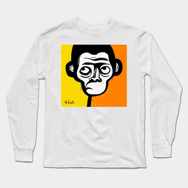 Monkey Long Sleeve T-Shirt by Daria Kusto